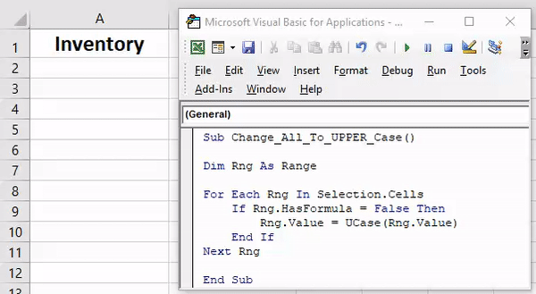 #10 - Change All To Upper Case Characters