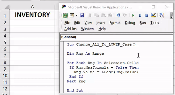 #11 - Change All To Lower Case Characters