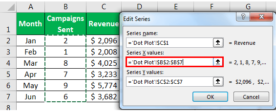 3D Scatter Plot in Excel Example 1-5