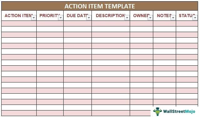 Action Item Template