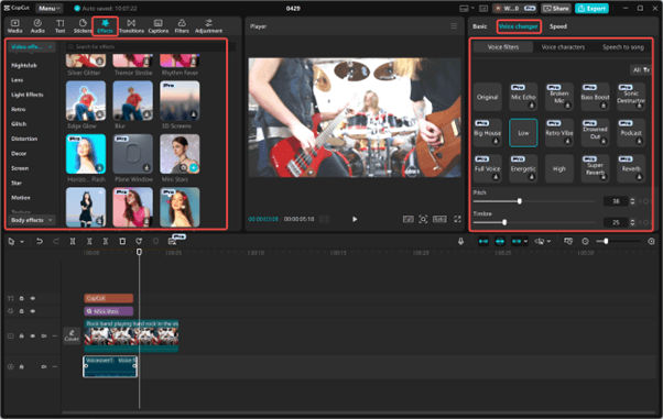 Add Cinematic Effects - Step 4