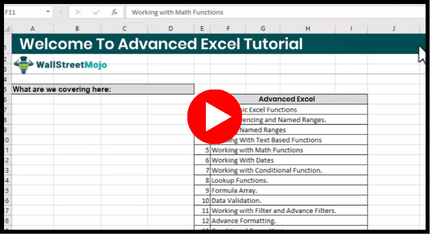 Advanced Excel Course