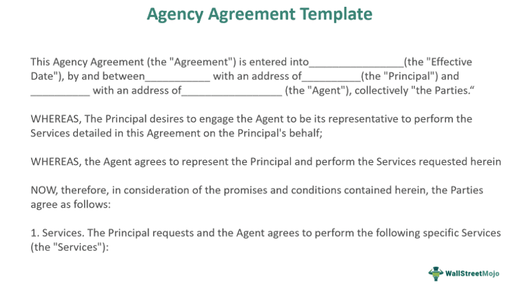Agency Agreement Template