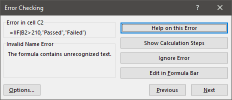 Auditing Tools In Excel Example 5-2