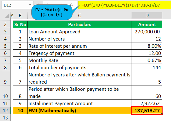 Balloon Mortgage Calculator Example-2