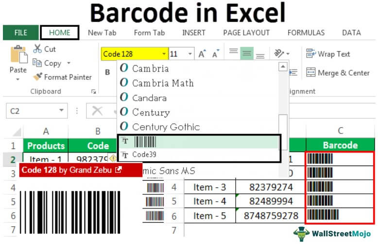 Barcode-in-Excel