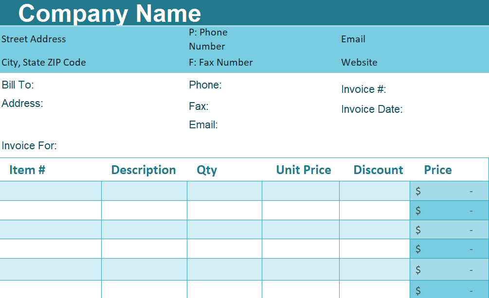 Blank-Invoice-Excel-Template