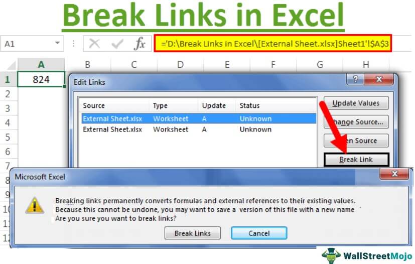 Break Links in Excel - How To Break External Links in Excel?