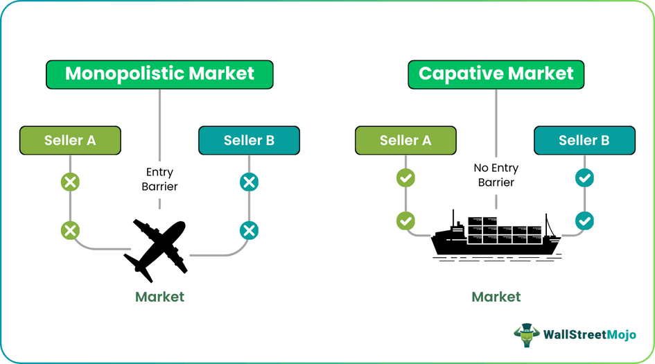 Captive vs monopolistic Market