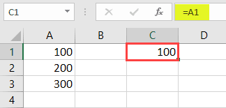 Cell References in Excel 1-1