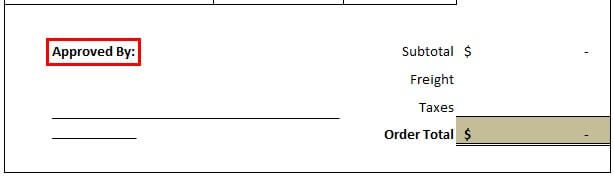 Components of Purchase Order Template - Part 16