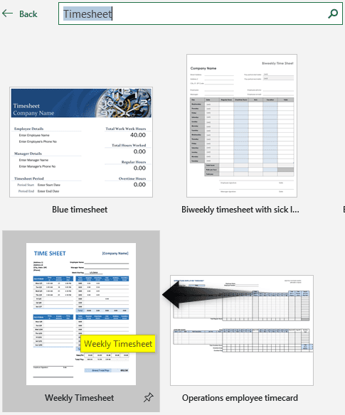 Create a Timesheet Excel Template - Step 3