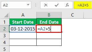 Date Range in Excel - Example 1-2