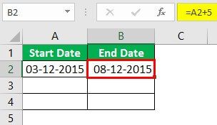 Date Range in Excel - Example 1-3