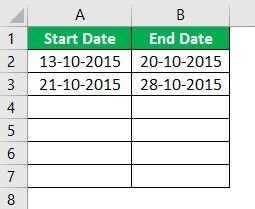 Date Range in Excel - Example 2