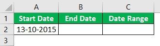 Date Range in Excel - Example 4