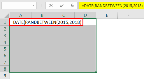 Example #4 - Generate Random Dates - Step 2