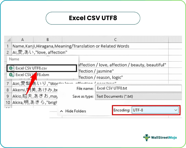 Excel CSV UTF8