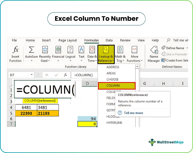 Excel Column To Number