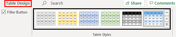 Excel Database Template Example 1-6