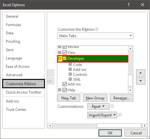 Excel Date Picker Example 1-2