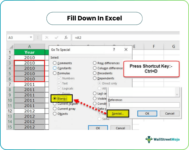 Excel Fill Down