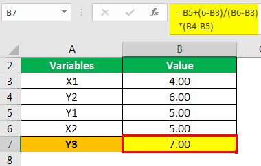 Extrapolation Formula Example 1-1