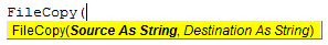 FileCopy Syntax