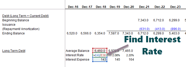 Financial-Modeling-debt-schedule-part-7