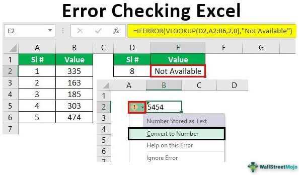 Find Errors in Excel