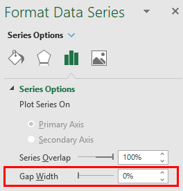 Format Data Series - Gap Width