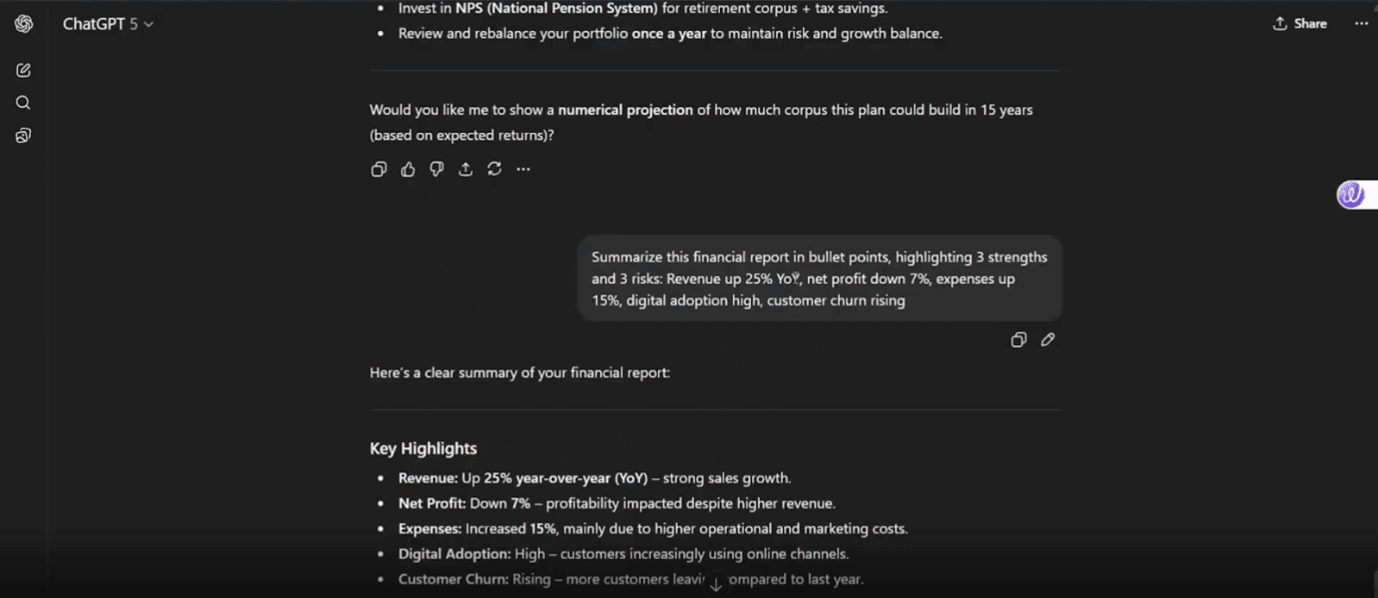 Generative AI for financial analysts 1