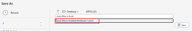 How To Save Macros In Excel