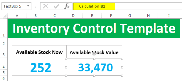 Inventory Template Example 1-12