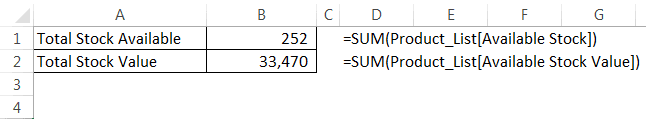 Inventory Template Example 1-5