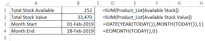 Inventory Template Example 1-6