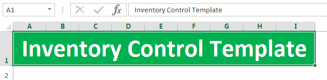 Inventory Template Example 1-9