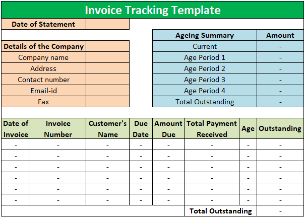 Invoice Tracking Template