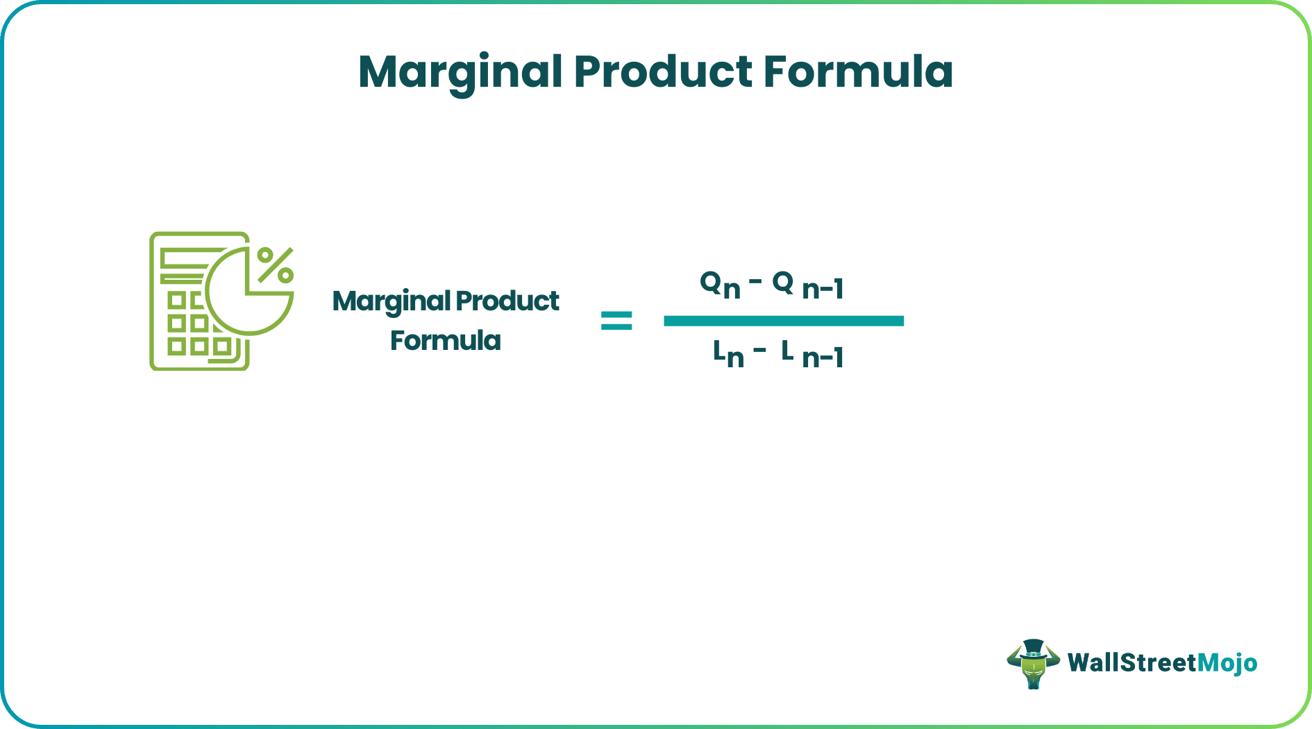 Marginal Product Formula