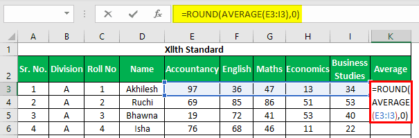 Marksheet-in-Excel-Example-1.13