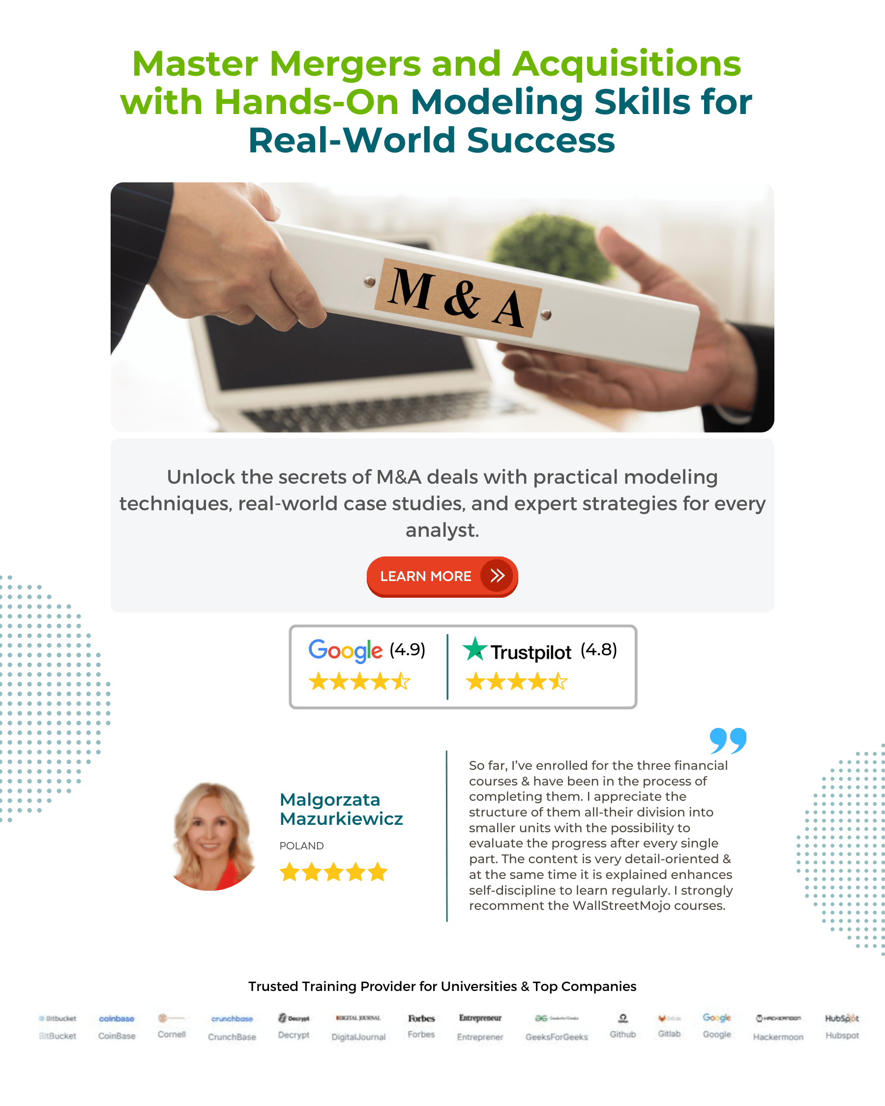 Mergers and Acquisitions Modeling Course