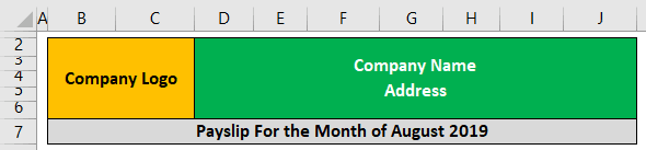 Pay Slip Template Example - step 2