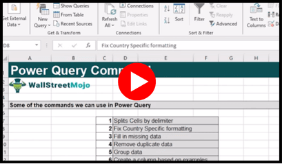 Power Query Commands