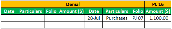 Purchase Ledger Example 1-5