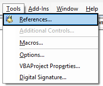 Reference Outlook from Excel - Step 2