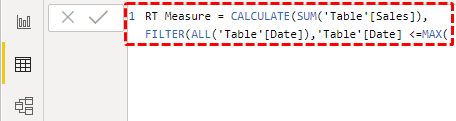 Running Total in Power BI Step 10