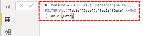 Running Total in Power BI Step-11