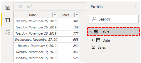 Running Total in Power BI Step-1