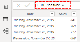 Running Total in Power BI Step-3