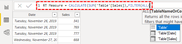 Running Total in Power BI Step-7